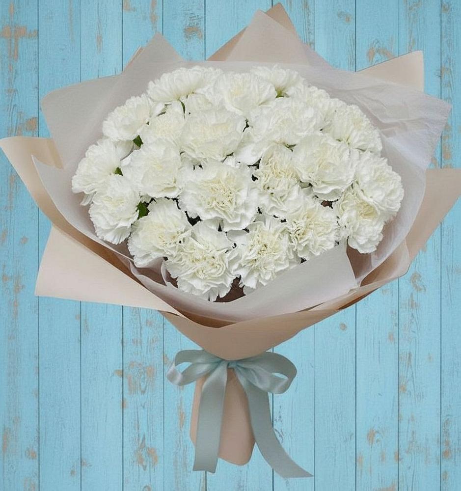 Букет цветов из: Гвоздики в Игумново