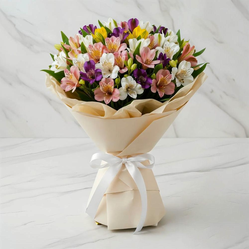 Букет цветов из: Альстромерии в Игумново