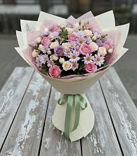 Букет цветов из:  Розы и Хризантемы в Игумново