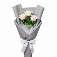 Букет 3 белые розы #REPLACE_PRED# Игумново