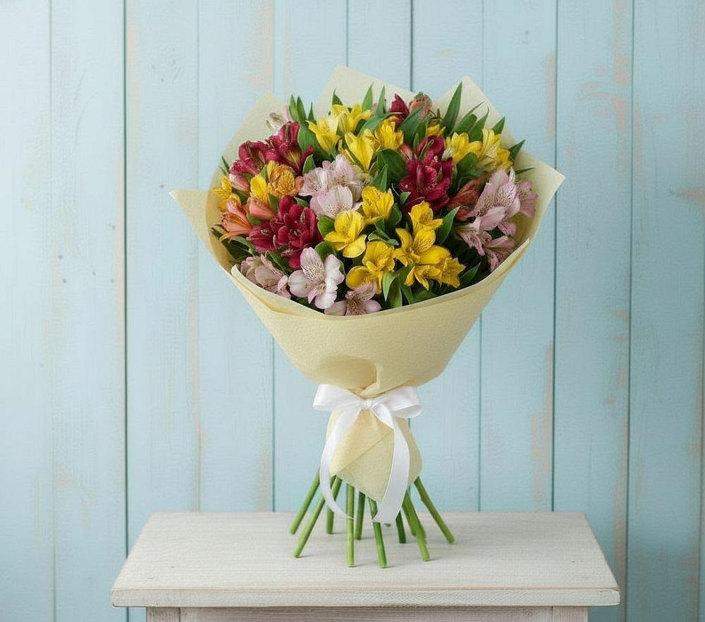 Букет цветов из: Альстромерии в Игумново