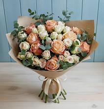 Букет цветов из:  Альстромерии и Розы #REPLACE_PRED# Игумново